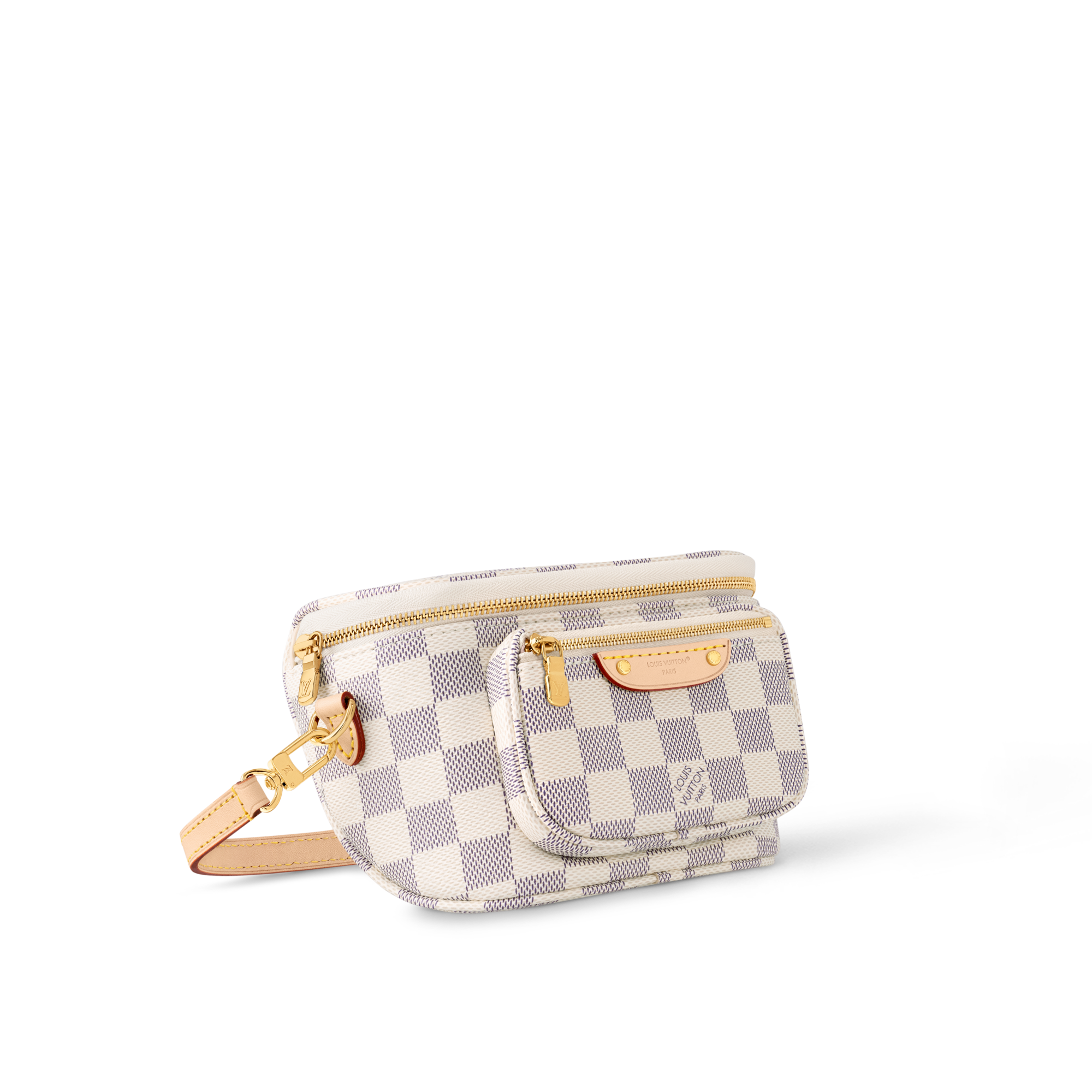 Damier Azur Canvas Carteras y artículos de piel pequeños Carteras con cadena y Micro Bolsas Bolsa cangurera Mini | Louis Vuitton ® (Ampliar producto)